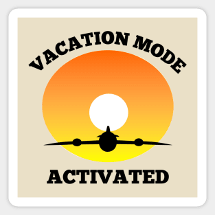 Vacation mode activated Sticker